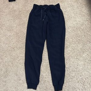 Lululemon stretch high-rise joggers, black, size 2